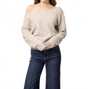 NEW BAILEY ROSE luca sweater top in beige